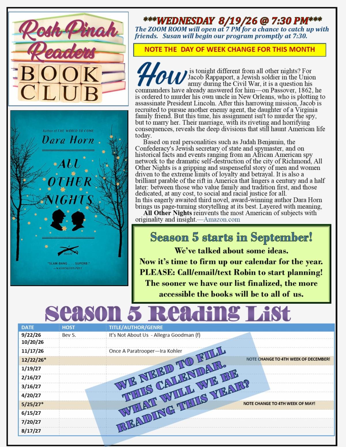 Jewish Book Club