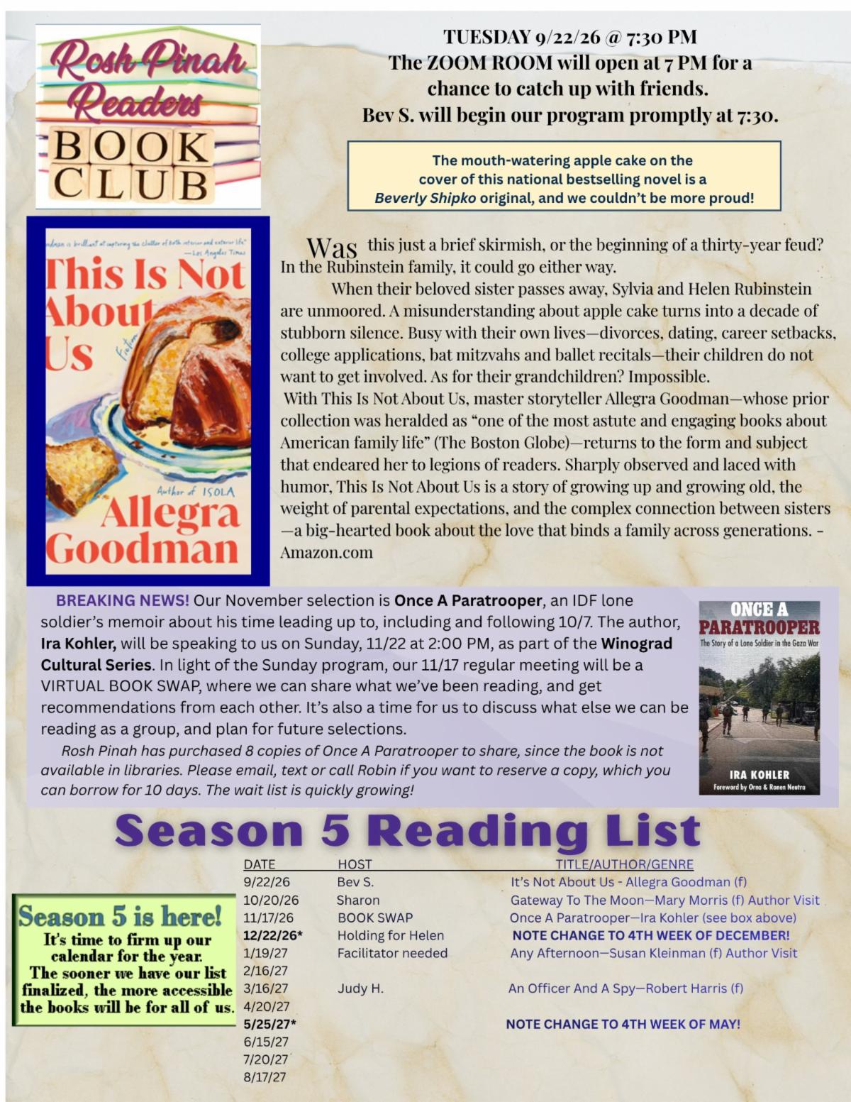 Jewish Book Club