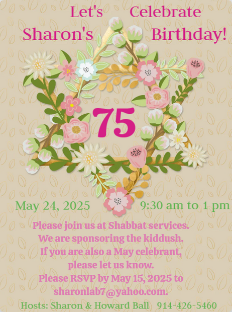 Special Shabbat Celebration