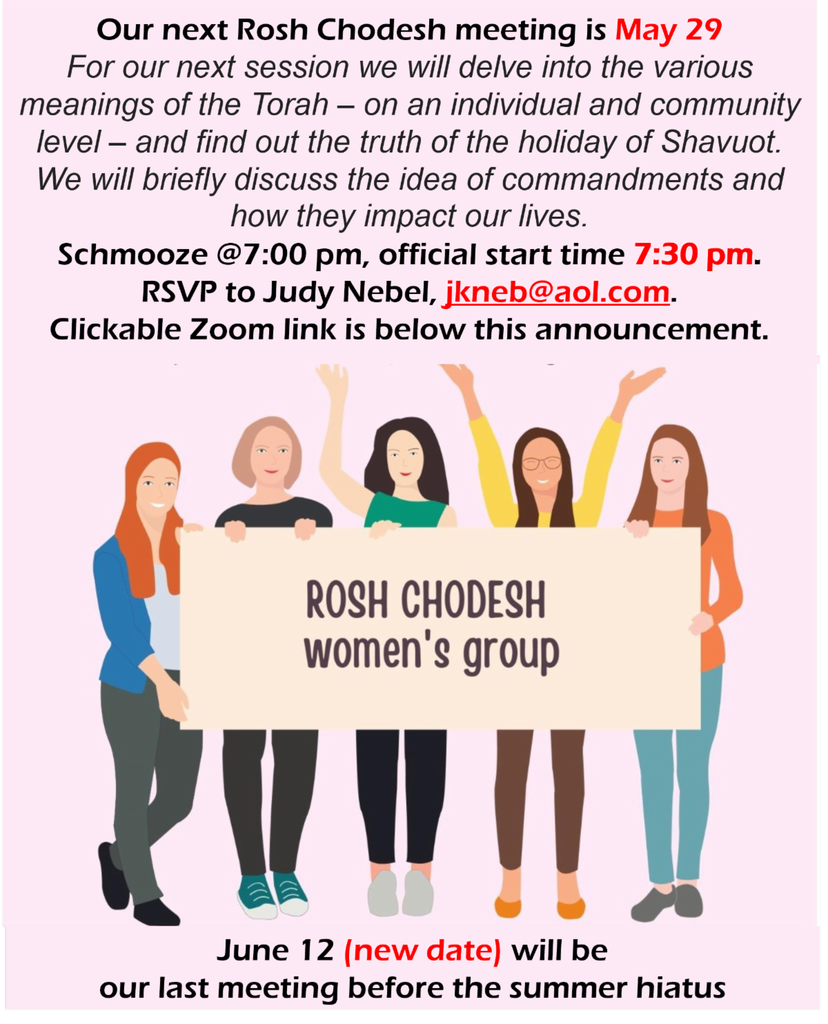 Rosh Chodesh Women's Group
